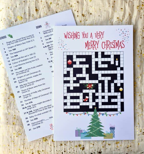 Gamified Christmas card design.