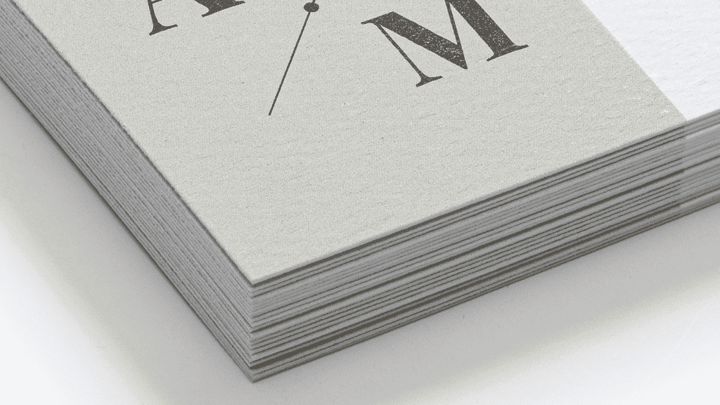 Natural textured business cards