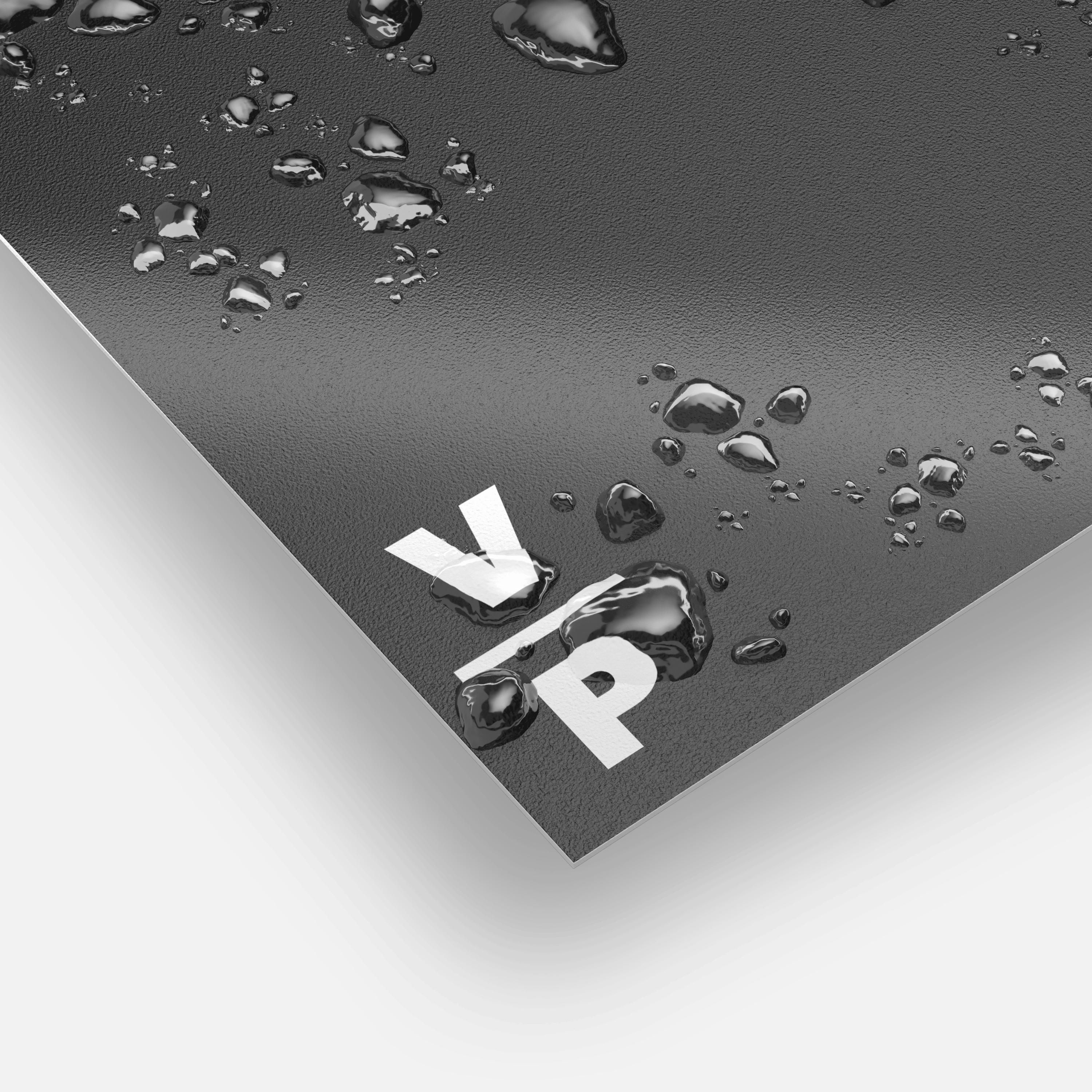 Laminated synthetic finish for a menu