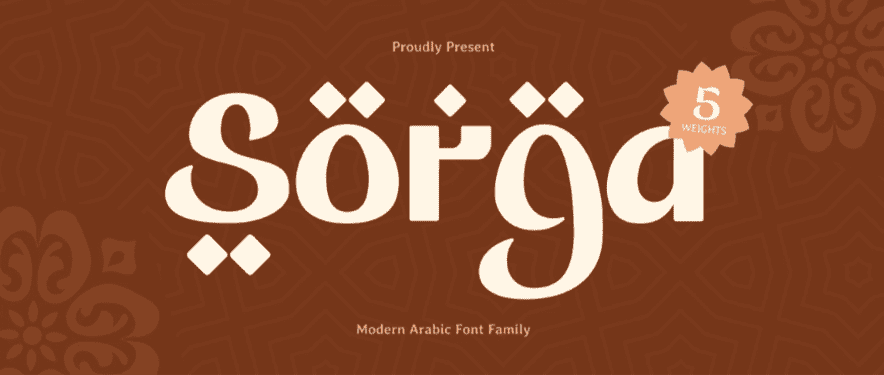 Sorga: A modern Arabic font family