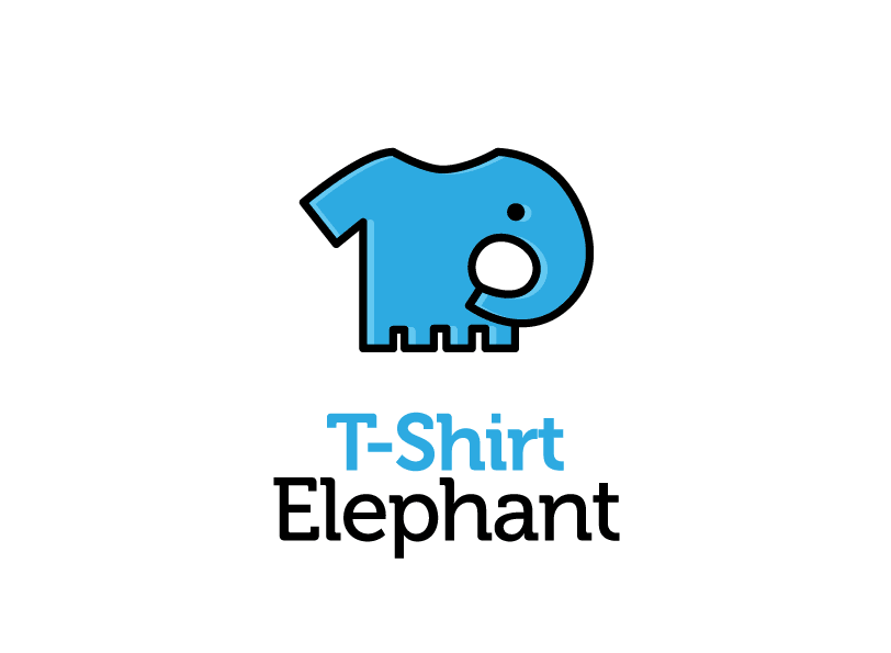 T-Shirt Elephant logo design