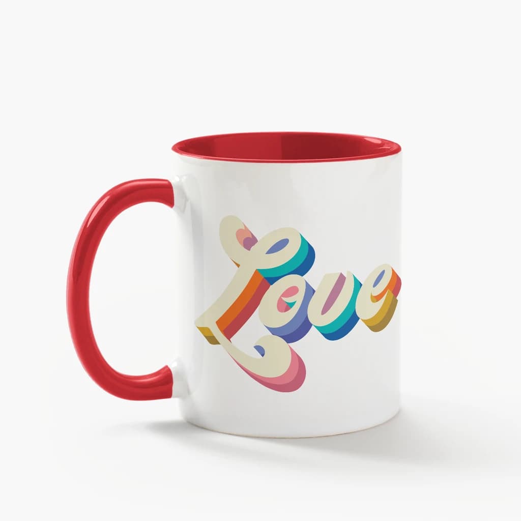 Love custom mug design idea
