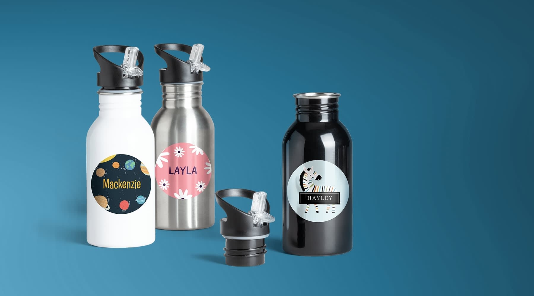 Custom water bottles