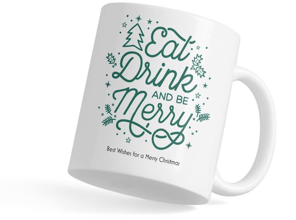 Branded holiday mug