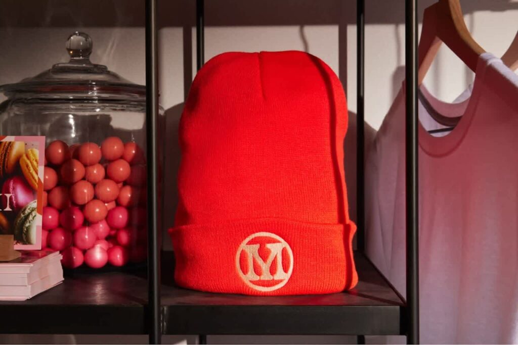 Custom embroidered beanie personalized Christmas gifts.
