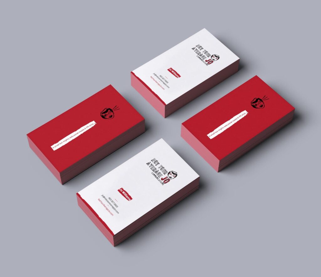 Fun colorful business card.