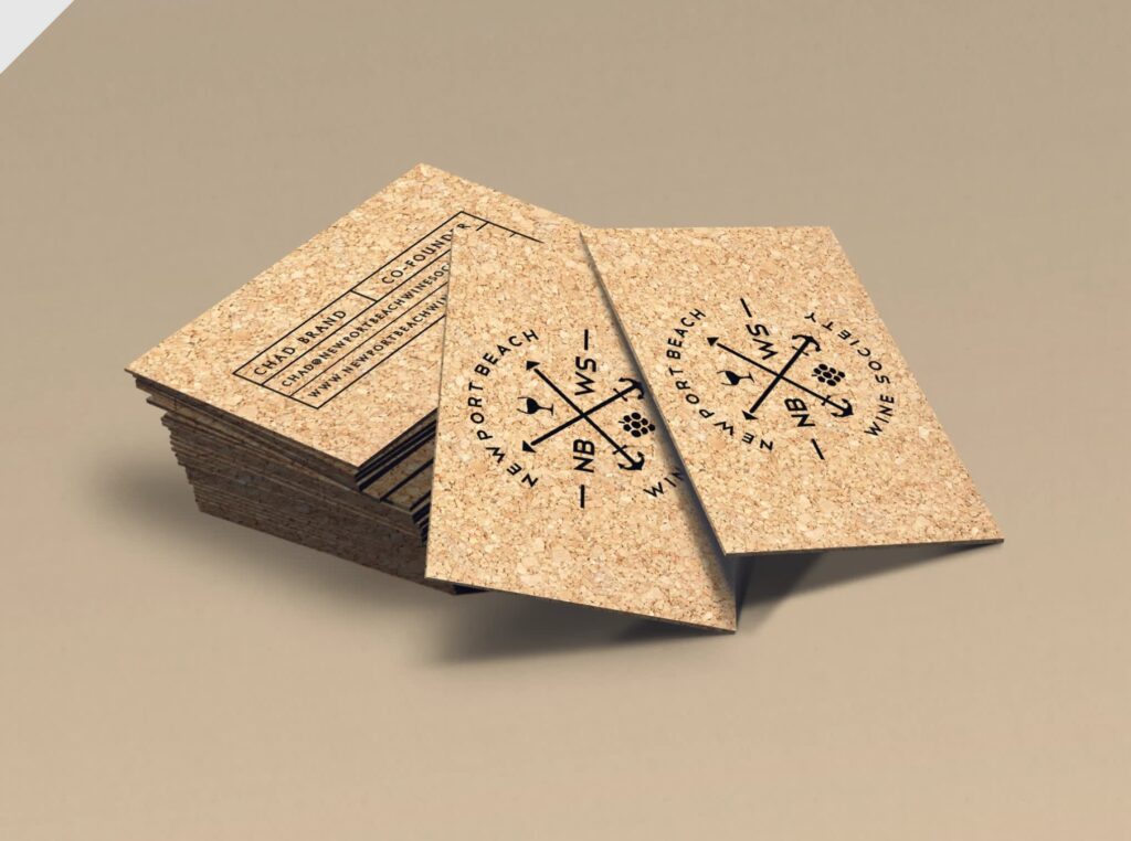 Cork business card.