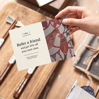 refer a friend card