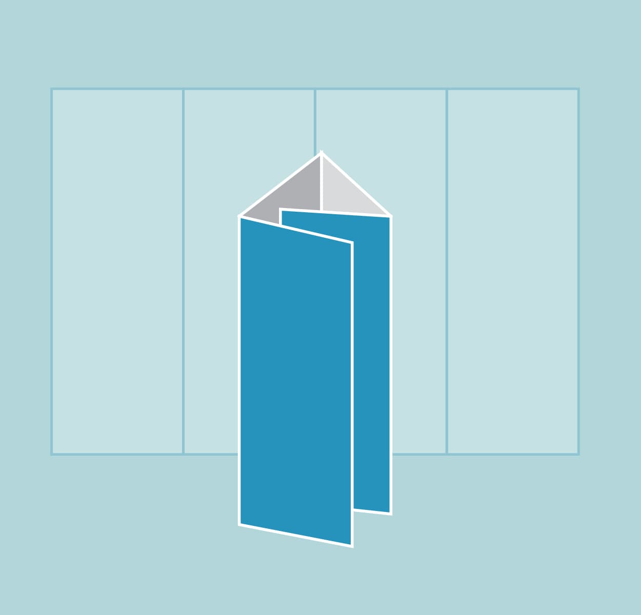 Roll fold brochure