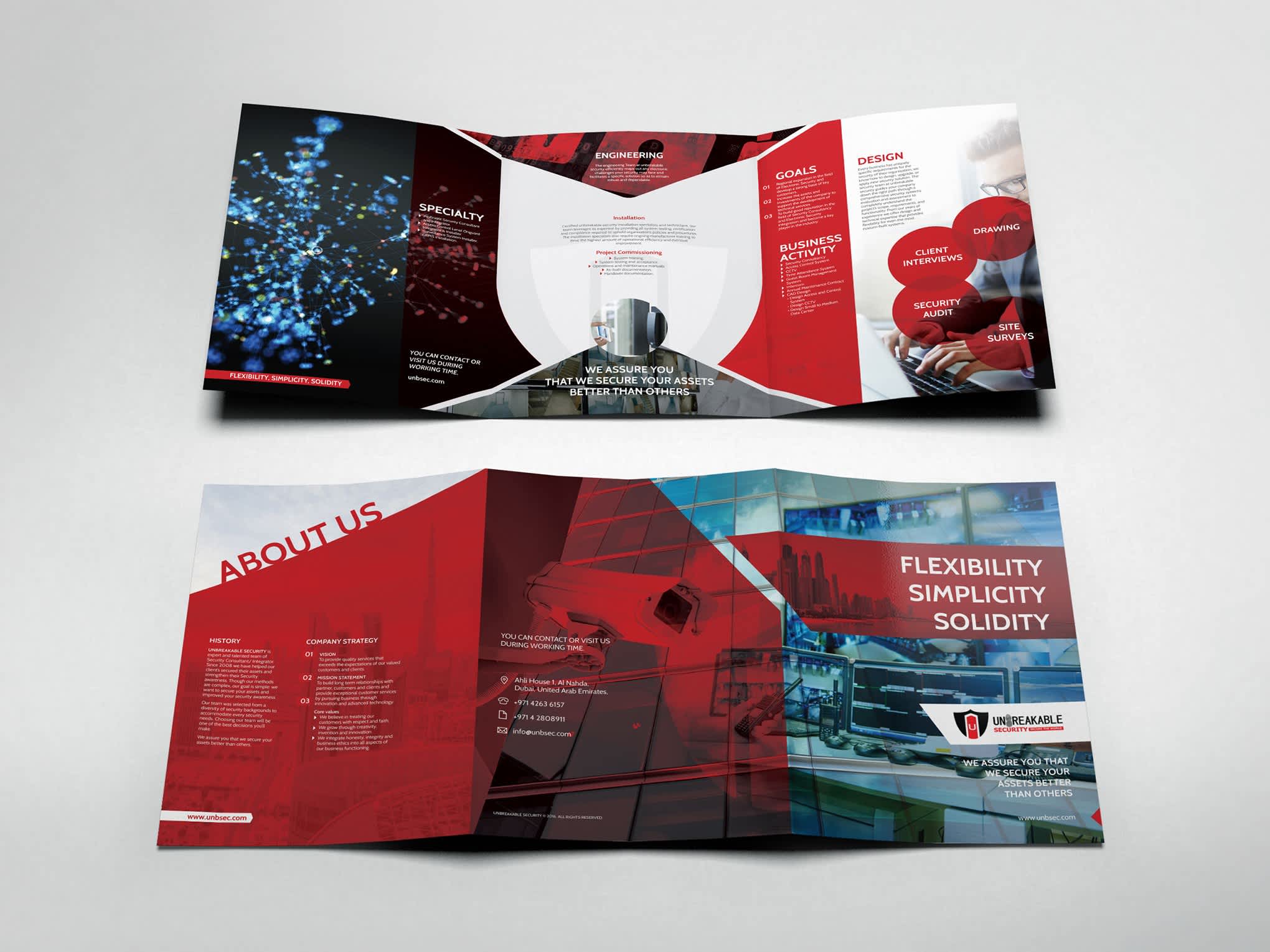 Classic tri-fold brochure