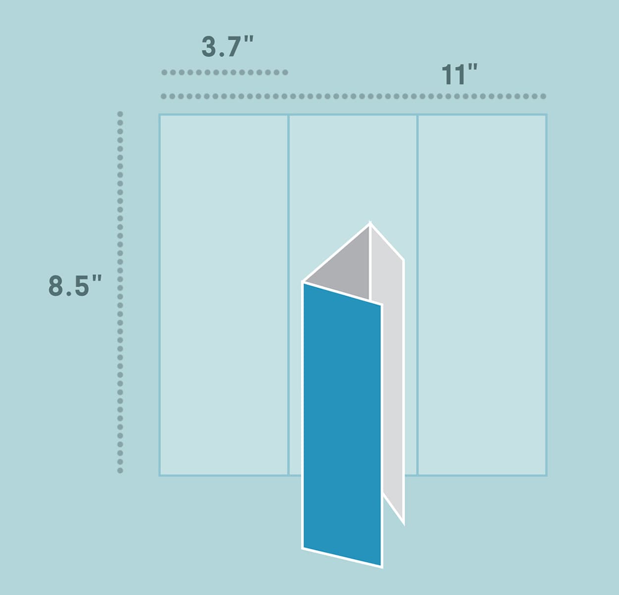 Tri-fold brochure vertical