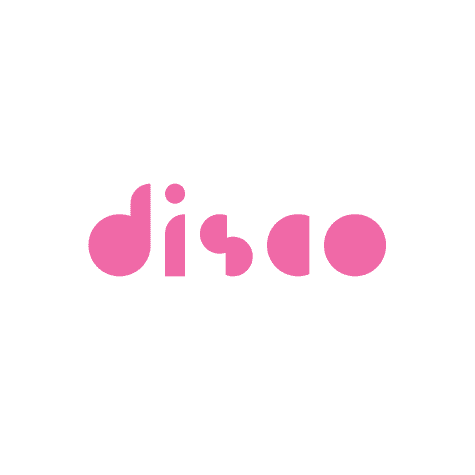 Logo color meaning: pink logo design for a disco