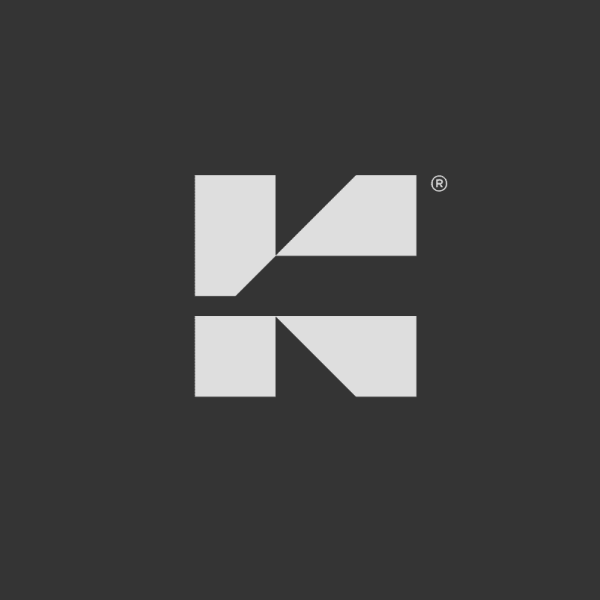 The Kinisi logo is a sliced letter that could be a &lsquo;K&rsquo; or &lsquo;N&rsquo;