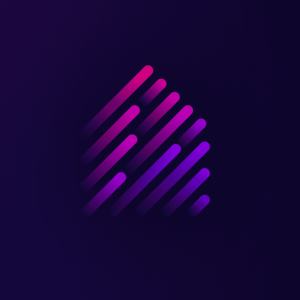 Real Title Searches logo of fading streaks for 2025 logo design trend