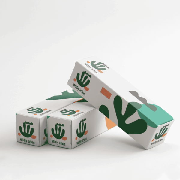 Long rectangular custom product packaging.
