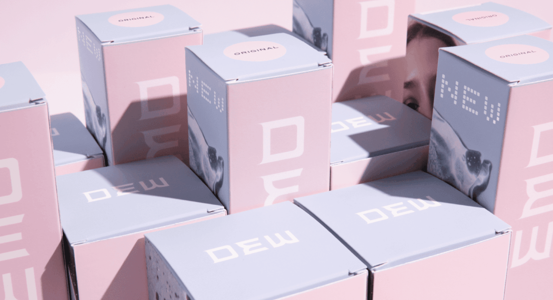 Colorful types-of-packaging displayed geometrically to show all sides of rectangular product boxes.