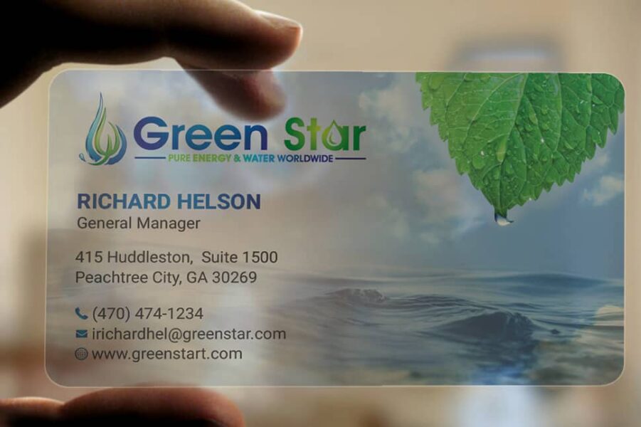 Transparent business card trends 2026