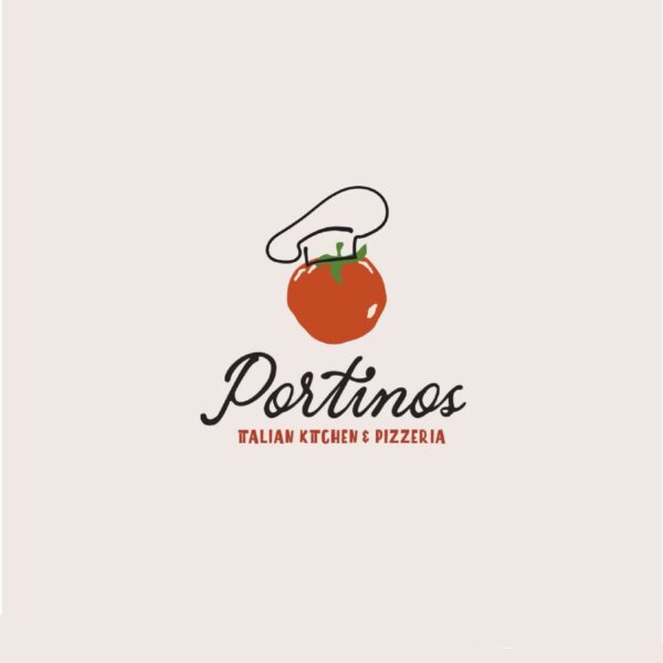 Handdrawn tomato on italian food brand&rsquo;s toasty logo design