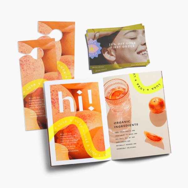 Branded flyers, door hangers and business cards branding design