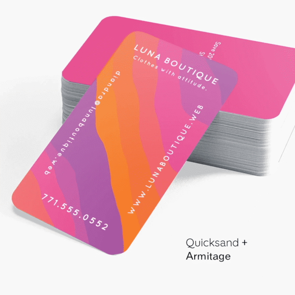 Fonts for business cards