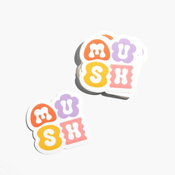 branded logotype sticker