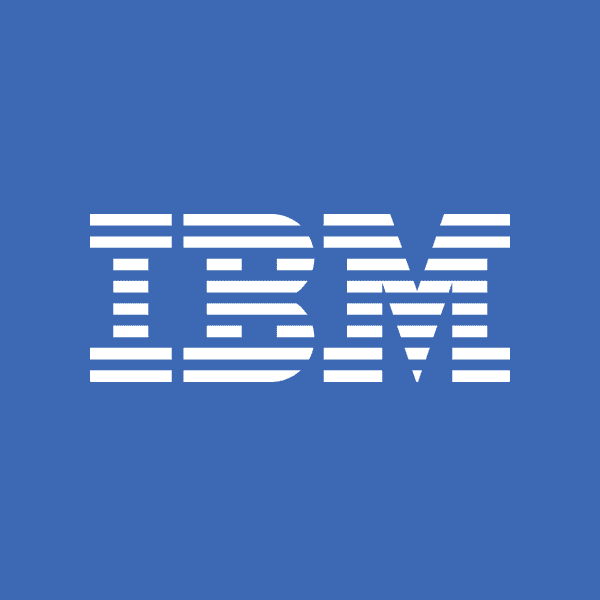 IMB lettermark logo in the classic blue and white colorway
