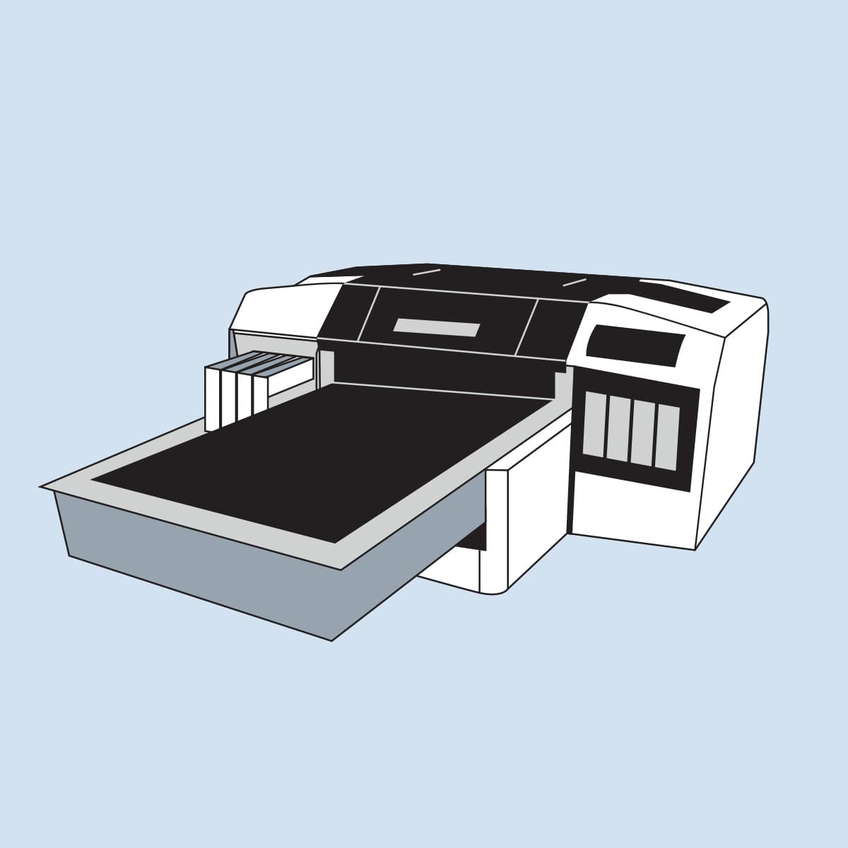 How to design a t-shirt: illustration of direct-to-garment printing