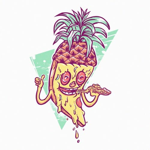 Surreal pizza t shirt