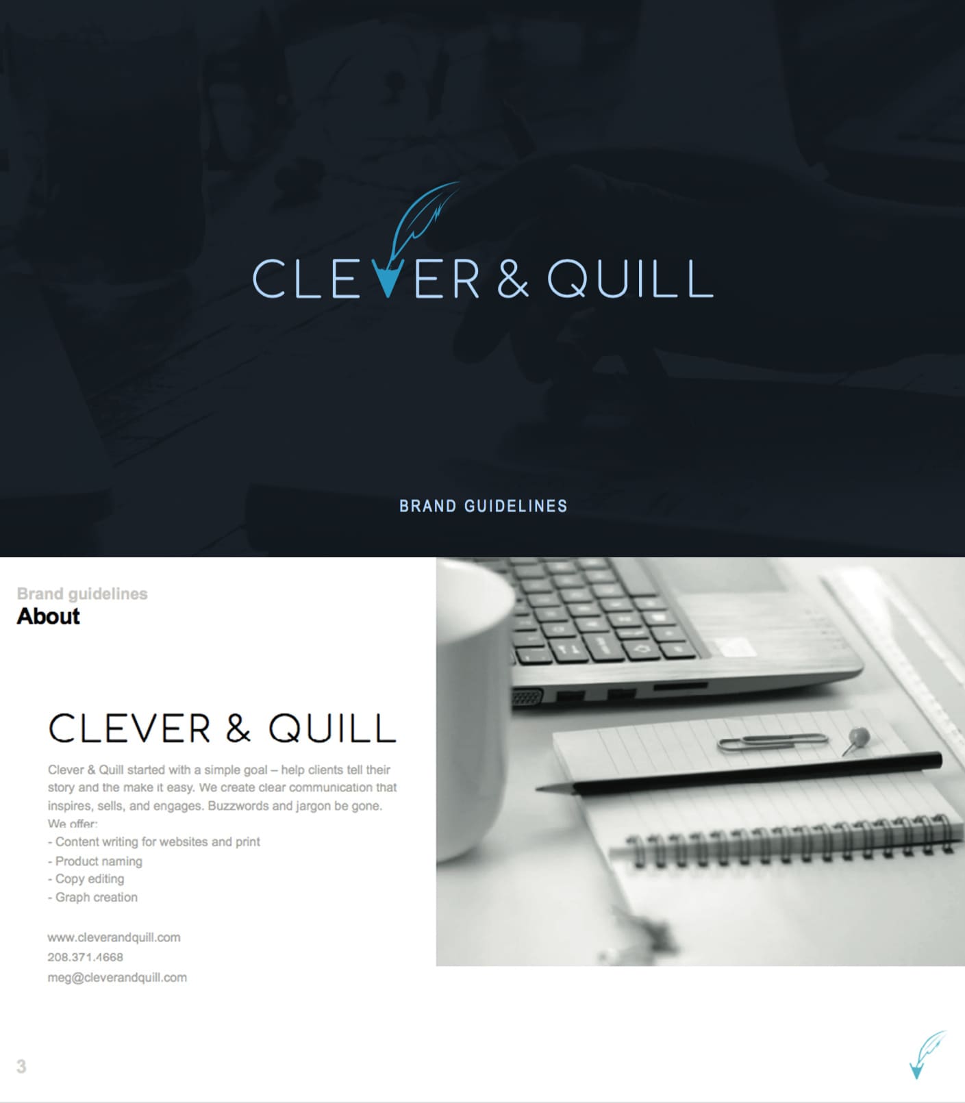 Clever and Quill brand guideline