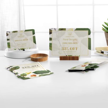 Shop marketing materials