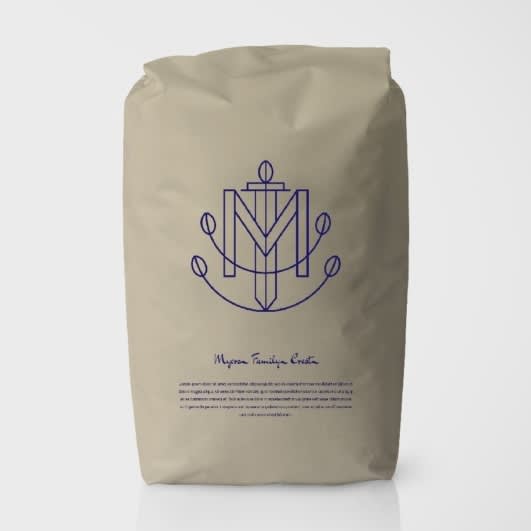 Logo design mockup for coffee brand