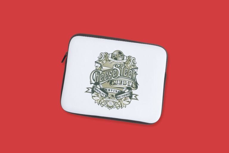 Branded laptop sleeve example