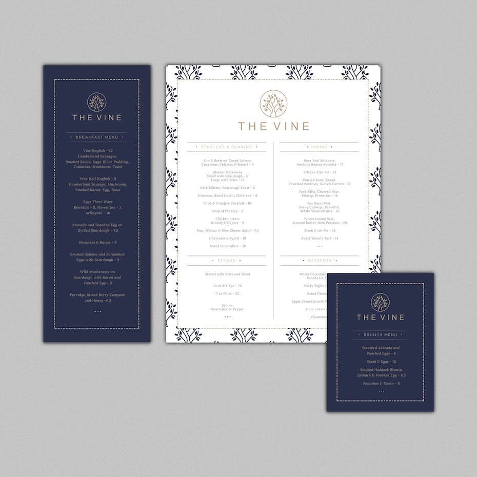 Menu Branded Restaurant branding: the complete guide | Vistaprint Ideas and Advice US