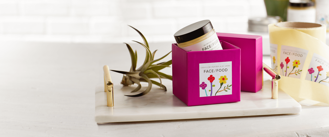 Candle product and packaging designed with custom sticker