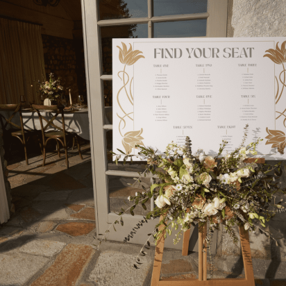 wedding reception seating chart