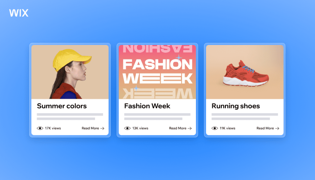 Wix small business blog templates