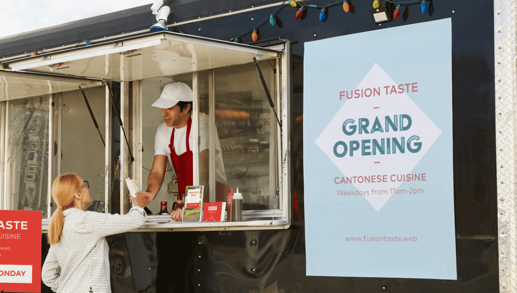 poster for opening sign