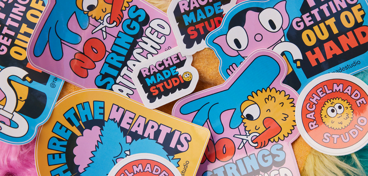 colorful stickers for gen z marketing campaign