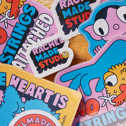 colorful stickers for gen z marketing campaign