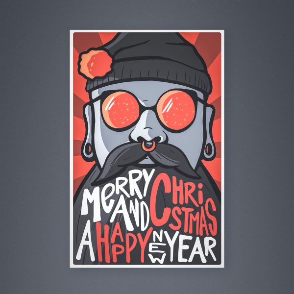 Illustrated Christmas card design