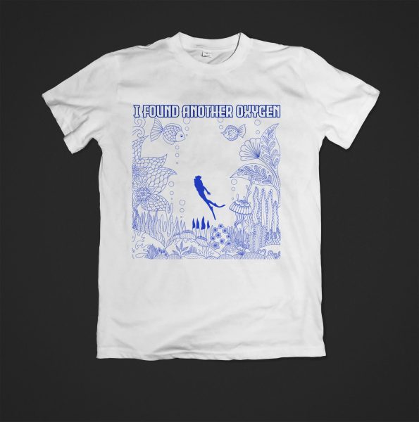 white and blue T-shirt color combinations