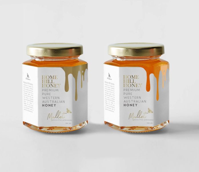 Clever Cutouts used to replicated honey dripping on the jar