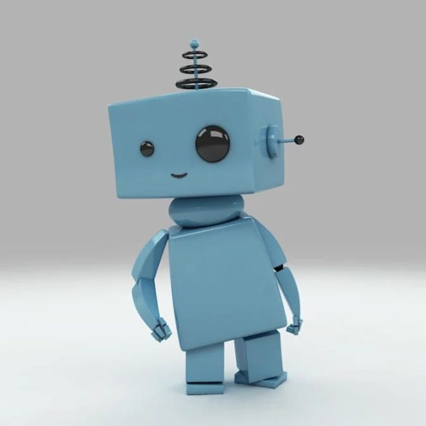 3D robot mascot