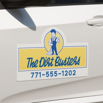 mascot logo on a car