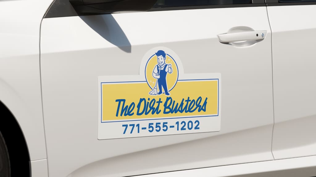 mascot logo on a car