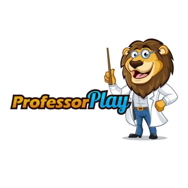 A lion mascot logo in a professor&rsquo;s coat