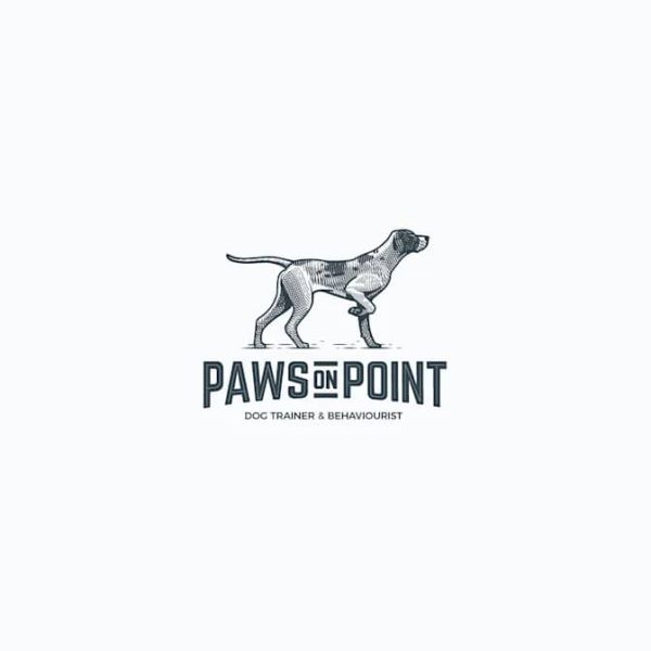 Professional pointer dog mascot logo