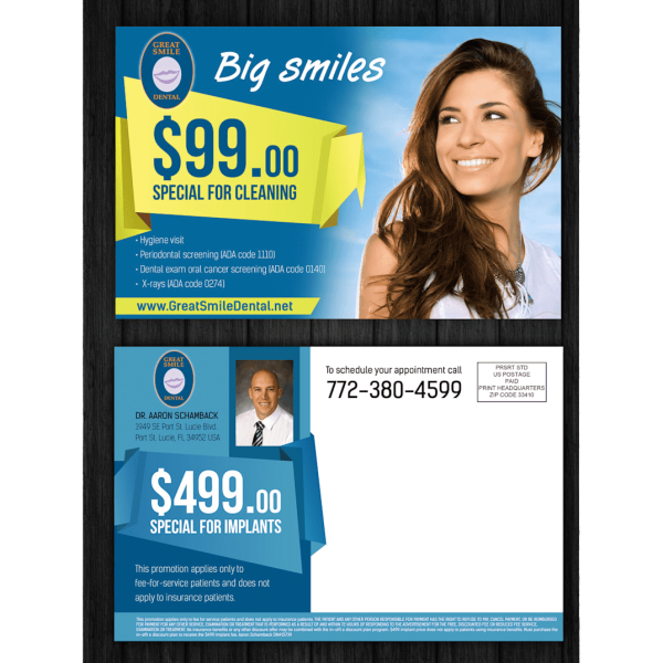 Dental company flyer design idea