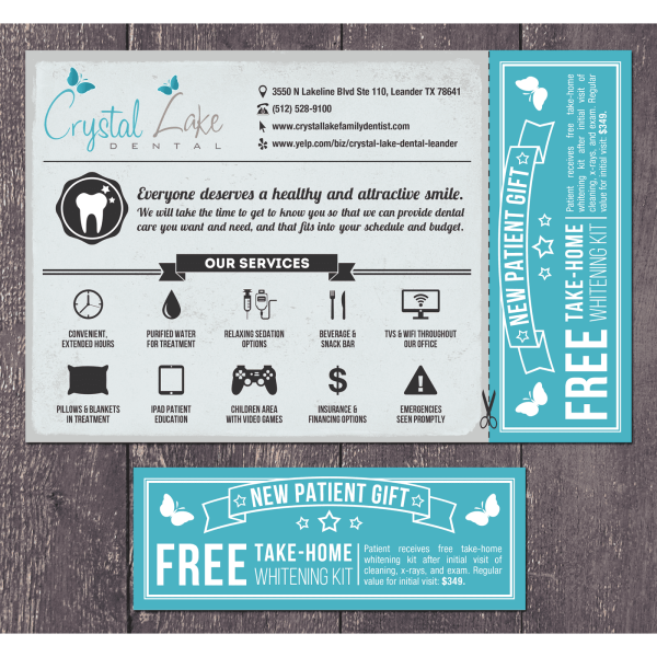 Dental flyer design idea with a coupon