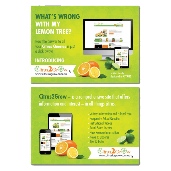 Flyer design for Citrus 2 Grow